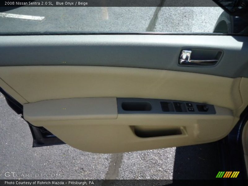 Blue Onyx / Beige 2008 Nissan Sentra 2.0 SL