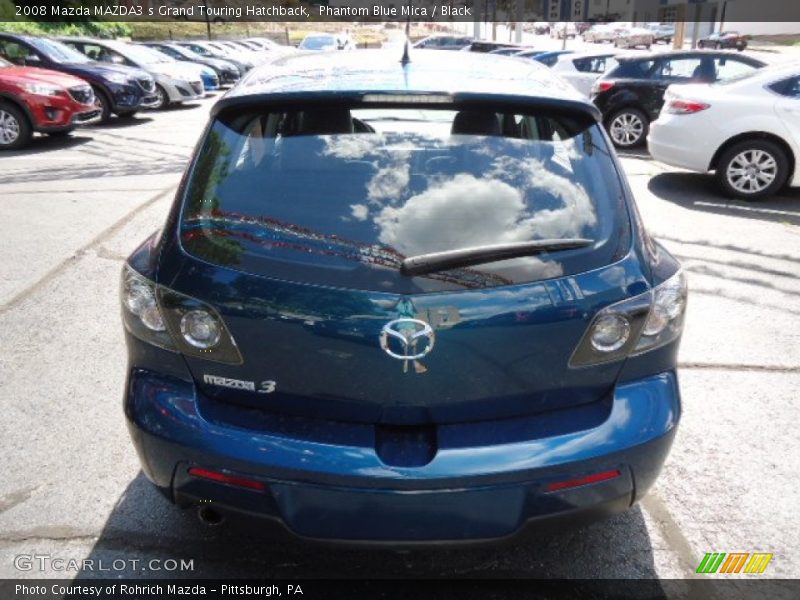 Phantom Blue Mica / Black 2008 Mazda MAZDA3 s Grand Touring Hatchback