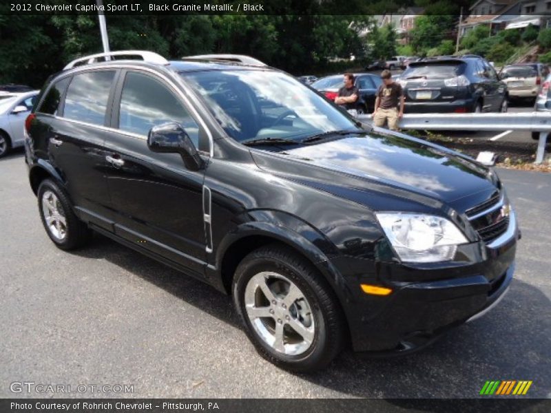 Black Granite Metallic / Black 2012 Chevrolet Captiva Sport LT