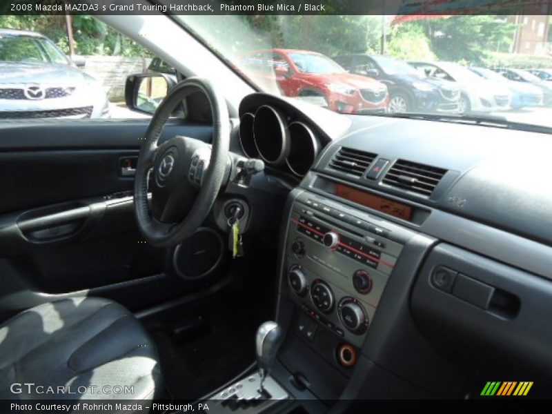 Phantom Blue Mica / Black 2008 Mazda MAZDA3 s Grand Touring Hatchback