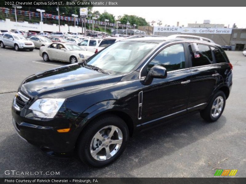 Black Granite Metallic / Black 2012 Chevrolet Captiva Sport LT