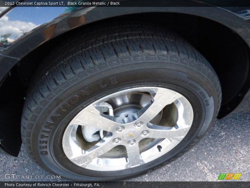 Black Granite Metallic / Black 2012 Chevrolet Captiva Sport LT