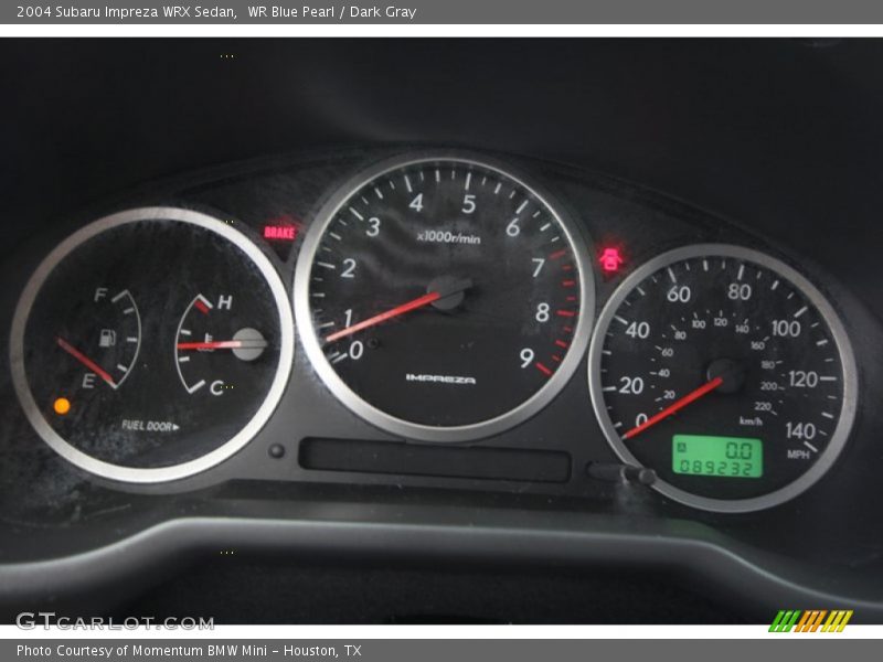  2004 Impreza WRX Sedan WRX Sedan Gauges