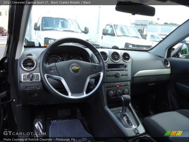 Black Granite Metallic / Black 2012 Chevrolet Captiva Sport LT