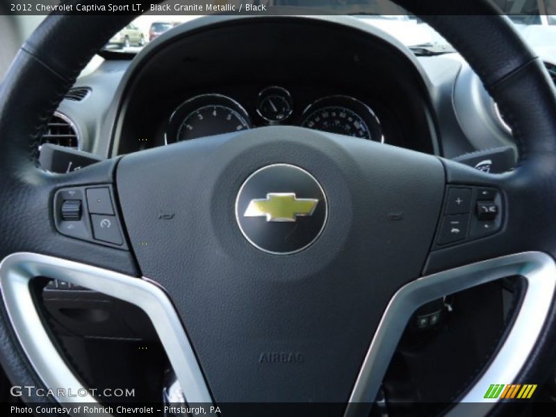 Black Granite Metallic / Black 2012 Chevrolet Captiva Sport LT