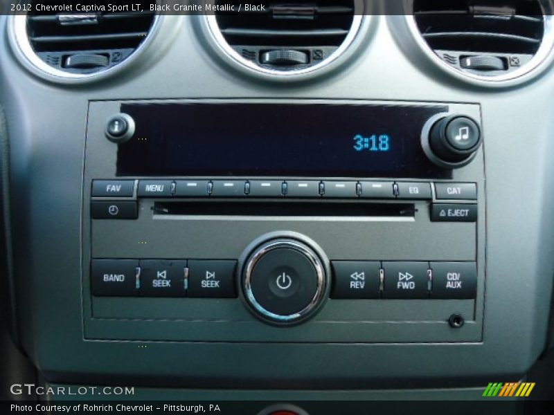 Black Granite Metallic / Black 2012 Chevrolet Captiva Sport LT