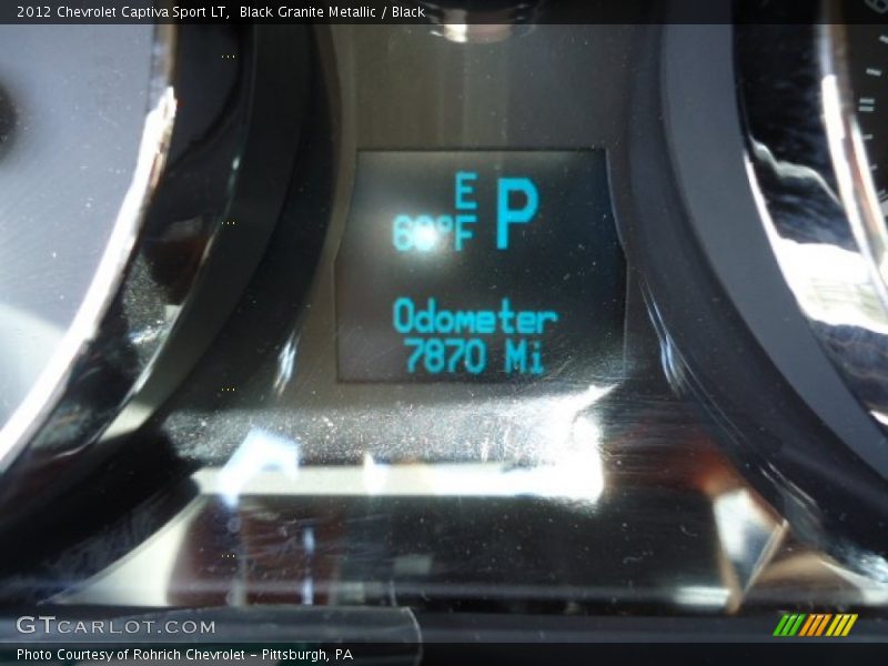 Black Granite Metallic / Black 2012 Chevrolet Captiva Sport LT