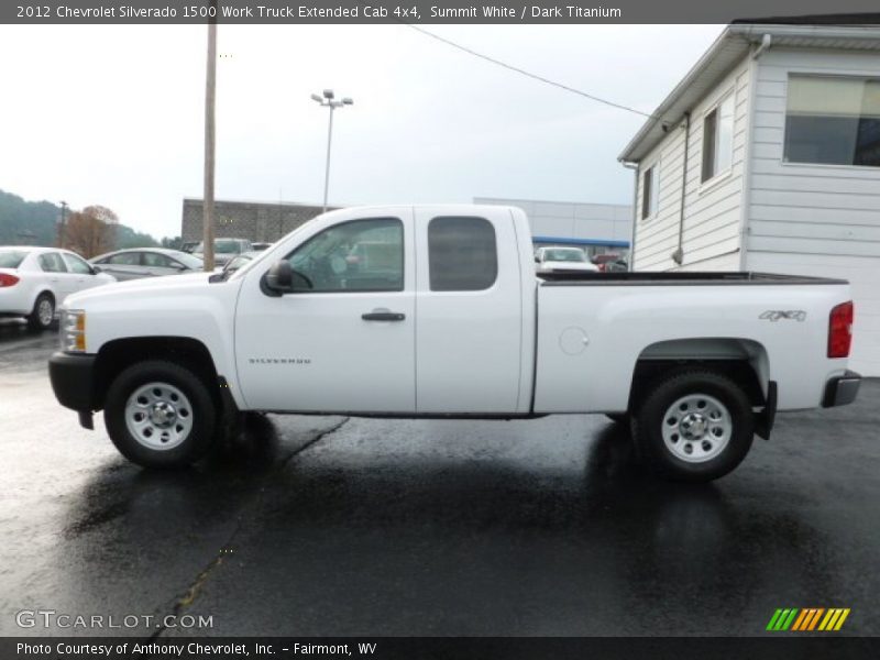 Summit White / Dark Titanium 2012 Chevrolet Silverado 1500 Work Truck Extended Cab 4x4