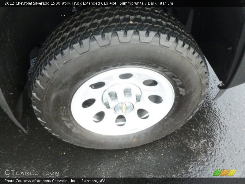 Summit White / Dark Titanium 2012 Chevrolet Silverado 1500 Work Truck Extended Cab 4x4