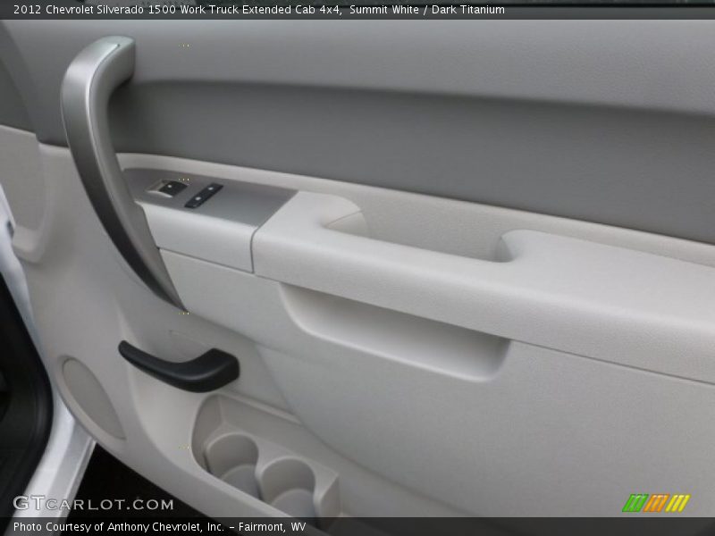 Summit White / Dark Titanium 2012 Chevrolet Silverado 1500 Work Truck Extended Cab 4x4