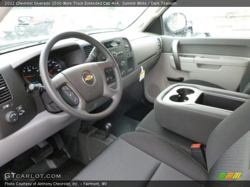 Summit White / Dark Titanium 2012 Chevrolet Silverado 1500 Work Truck Extended Cab 4x4