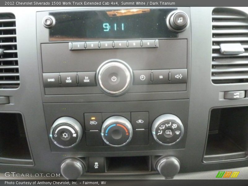 Controls of 2012 Silverado 1500 Work Truck Extended Cab 4x4