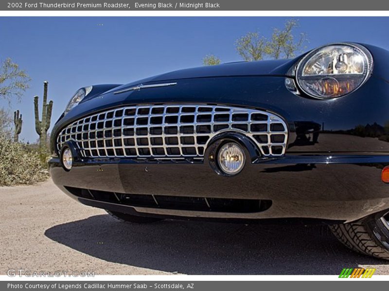 Evening Black / Midnight Black 2002 Ford Thunderbird Premium Roadster