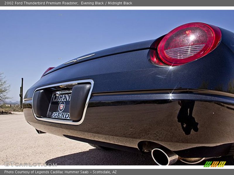 Evening Black / Midnight Black 2002 Ford Thunderbird Premium Roadster