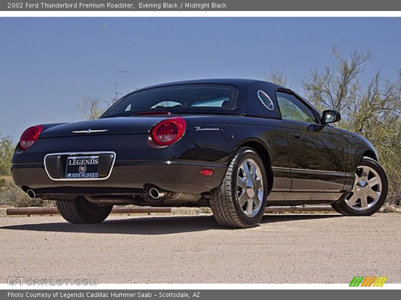 Evening Black / Midnight Black 2002 Ford Thunderbird Premium Roadster