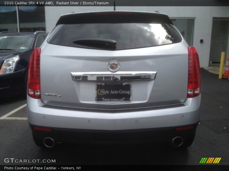 Radiant Silver / Ebony/Titanium 2010 Cadillac SRX 4 V6 AWD
