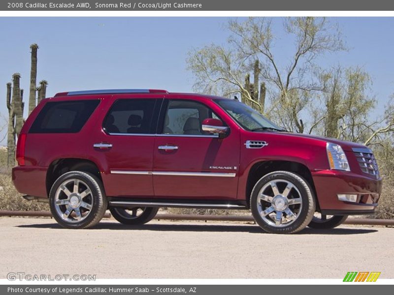  2008 Escalade AWD Sonoma Red