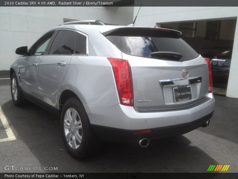 Radiant Silver / Ebony/Titanium 2010 Cadillac SRX 4 V6 AWD