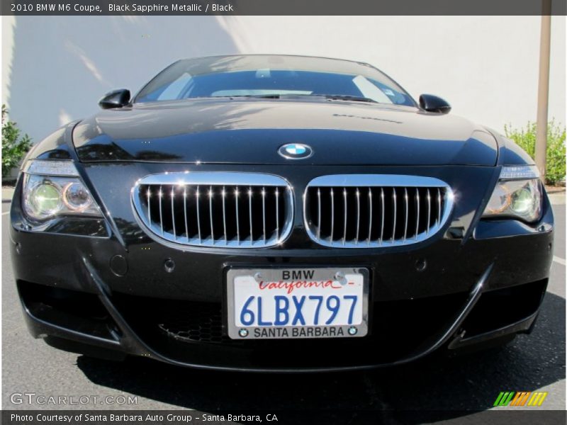 Black Sapphire Metallic / Black 2010 BMW M6 Coupe