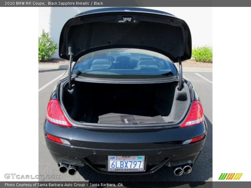 Black Sapphire Metallic / Black 2010 BMW M6 Coupe