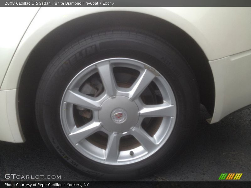 White Diamond Tri-Coat / Ebony 2008 Cadillac CTS Sedan