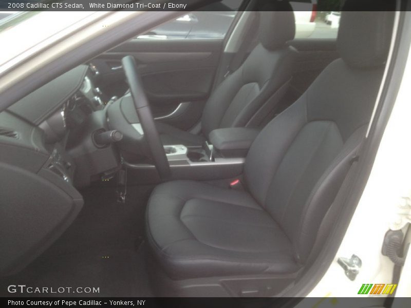 White Diamond Tri-Coat / Ebony 2008 Cadillac CTS Sedan