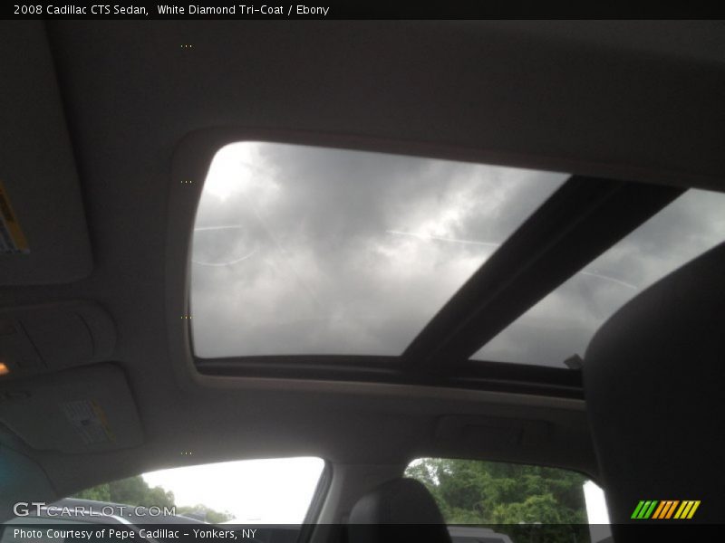 White Diamond Tri-Coat / Ebony 2008 Cadillac CTS Sedan