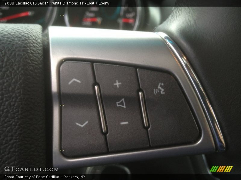 White Diamond Tri-Coat / Ebony 2008 Cadillac CTS Sedan