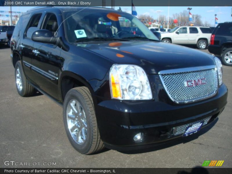 Onyx Black / Ebony 2008 GMC Yukon Denali AWD