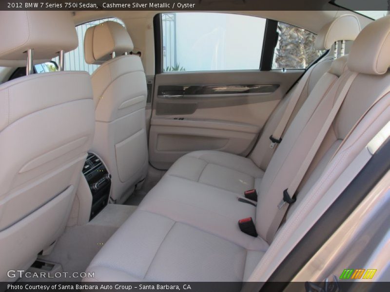 Cashmere Silver Metallic / Oyster 2012 BMW 7 Series 750i Sedan