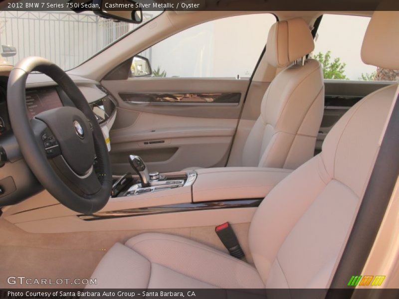 Cashmere Silver Metallic / Oyster 2012 BMW 7 Series 750i Sedan