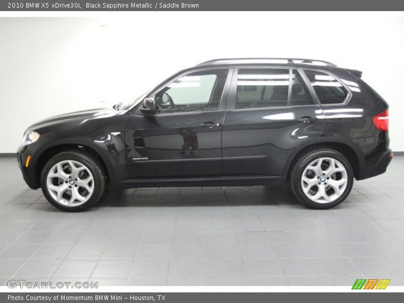 Black Sapphire Metallic / Saddle Brown 2010 BMW X5 xDrive30i