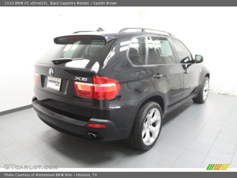 Black Sapphire Metallic / Saddle Brown 2010 BMW X5 xDrive30i