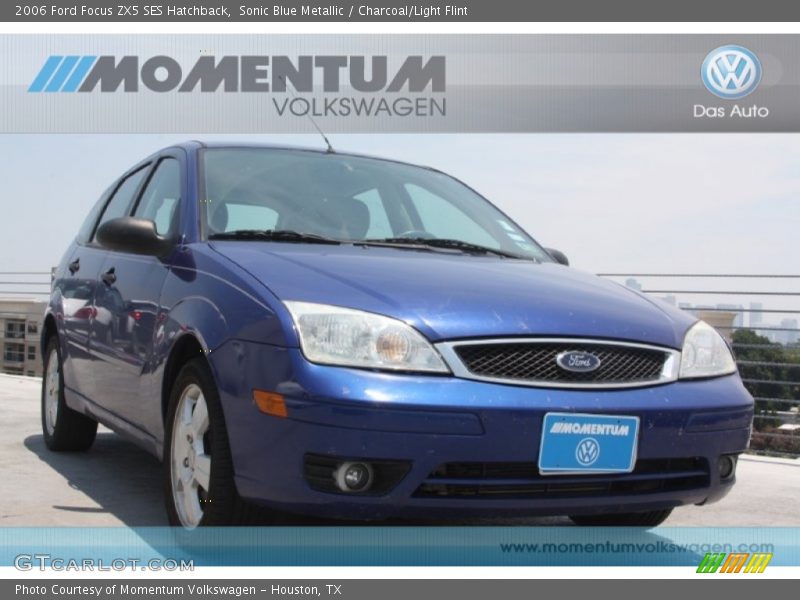 Sonic Blue Metallic / Charcoal/Light Flint 2006 Ford Focus ZX5 SES Hatchback