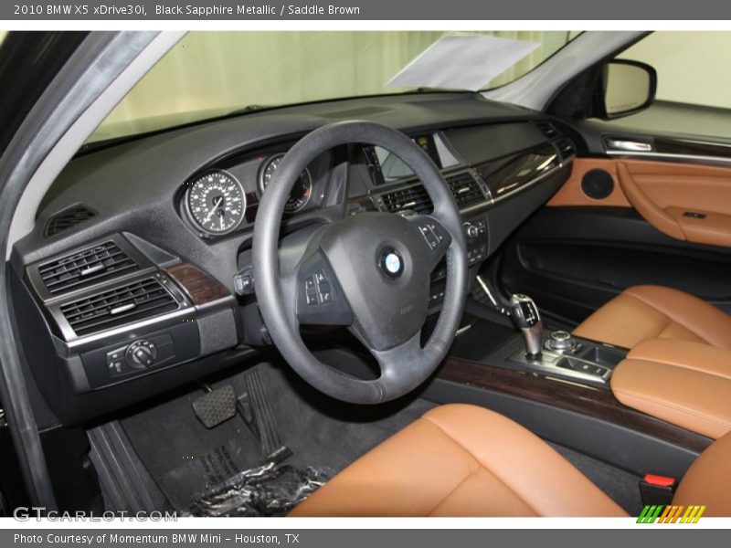 Black Sapphire Metallic / Saddle Brown 2010 BMW X5 xDrive30i