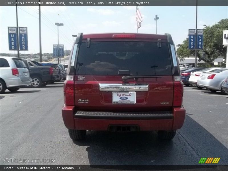 Red Rock Pearl / Dark Slate Gray/Light Graystone 2007 Jeep Commander Limited 4x4