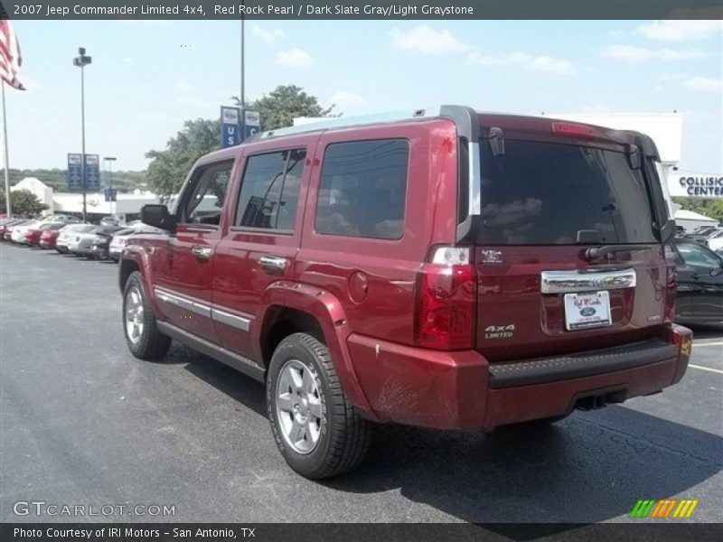 Red Rock Pearl / Dark Slate Gray/Light Graystone 2007 Jeep Commander Limited 4x4