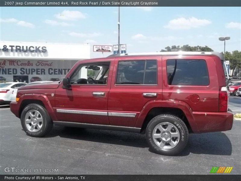 Red Rock Pearl / Dark Slate Gray/Light Graystone 2007 Jeep Commander Limited 4x4