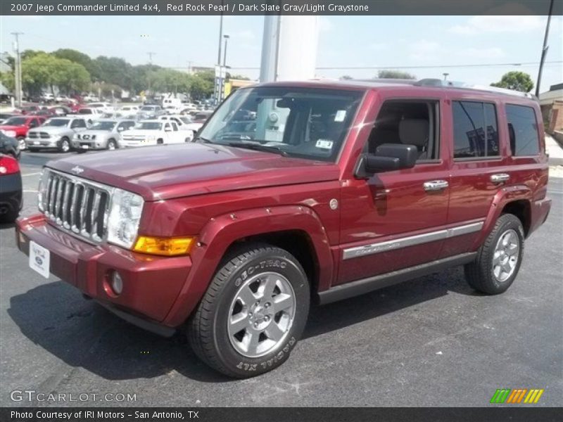 Red Rock Pearl / Dark Slate Gray/Light Graystone 2007 Jeep Commander Limited 4x4