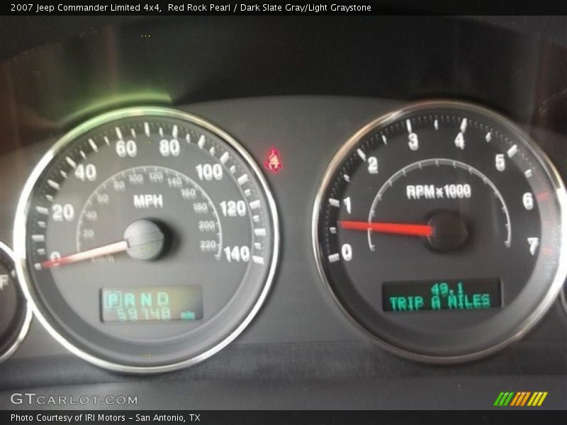 Red Rock Pearl / Dark Slate Gray/Light Graystone 2007 Jeep Commander Limited 4x4