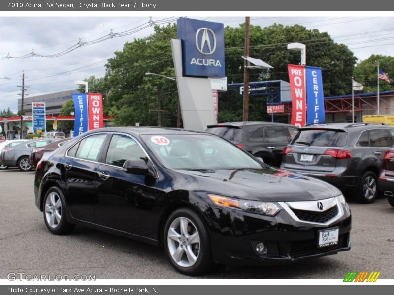Crystal Black Pearl / Ebony 2010 Acura TSX Sedan
