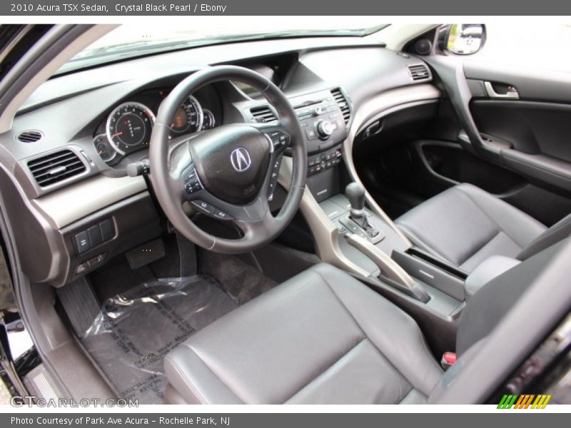 Crystal Black Pearl / Ebony 2010 Acura TSX Sedan