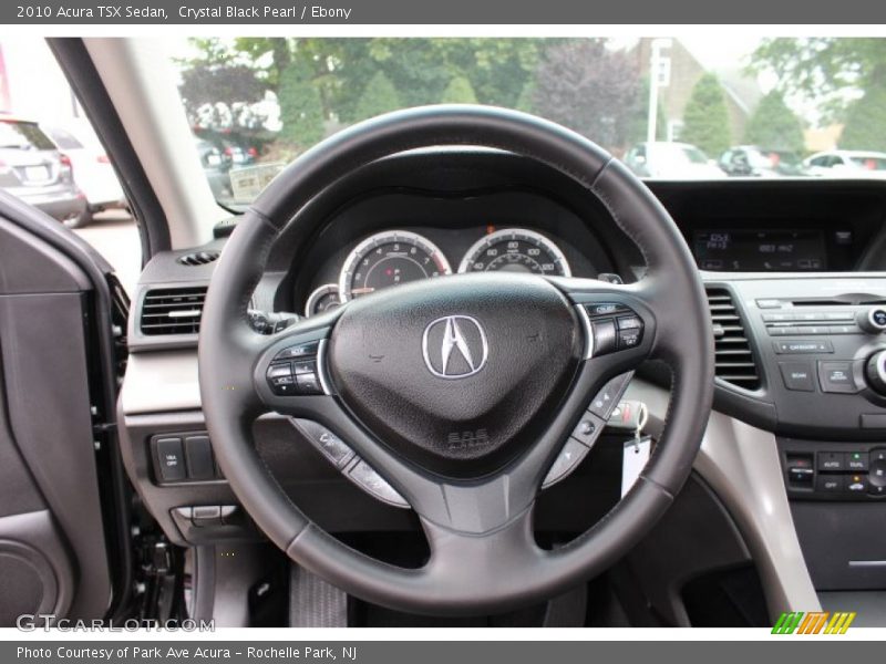 Crystal Black Pearl / Ebony 2010 Acura TSX Sedan