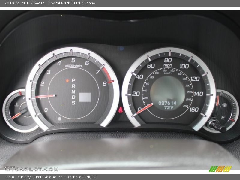 Crystal Black Pearl / Ebony 2010 Acura TSX Sedan