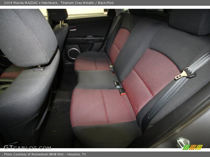 Titanium Gray Metallic / Black/Red 2004 Mazda MAZDA3 s Hatchback
