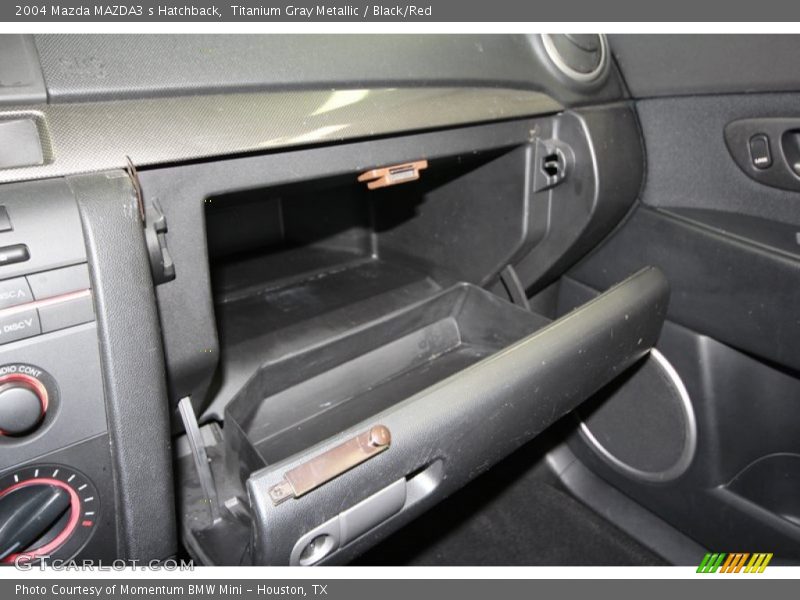 Titanium Gray Metallic / Black/Red 2004 Mazda MAZDA3 s Hatchback