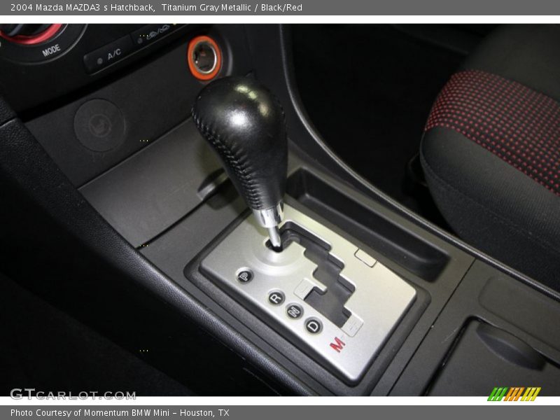 Titanium Gray Metallic / Black/Red 2004 Mazda MAZDA3 s Hatchback