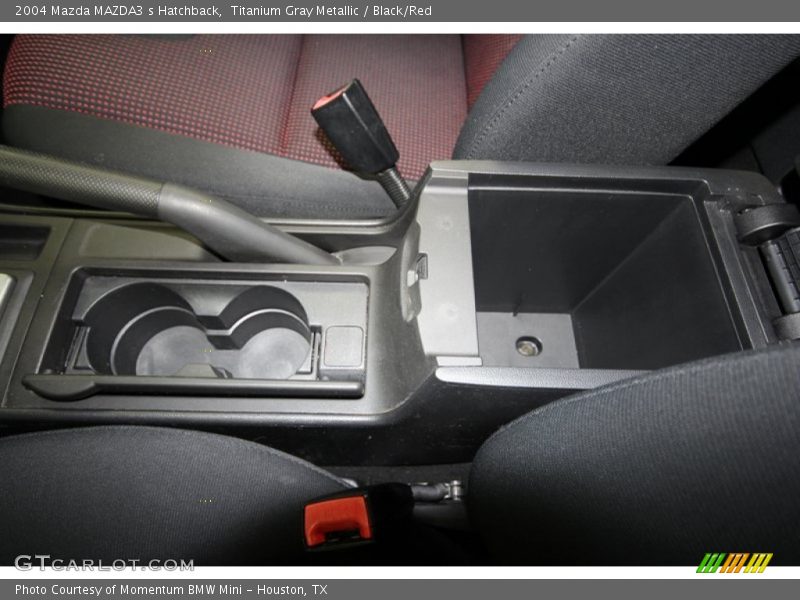 Titanium Gray Metallic / Black/Red 2004 Mazda MAZDA3 s Hatchback