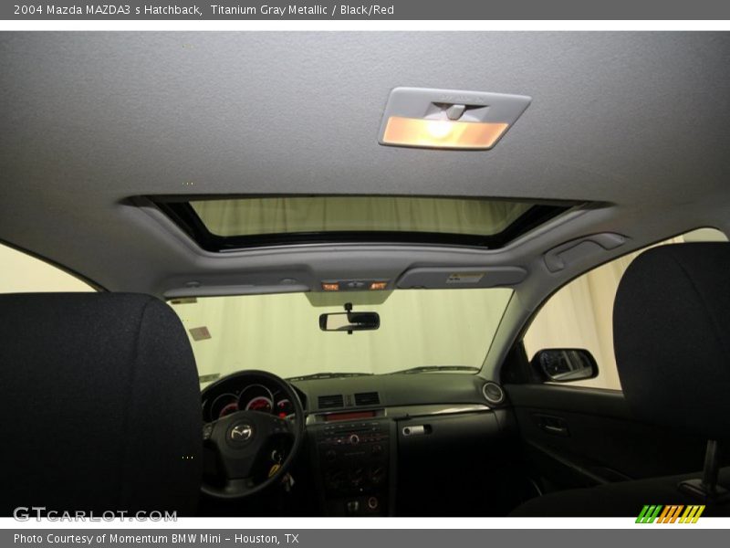 Titanium Gray Metallic / Black/Red 2004 Mazda MAZDA3 s Hatchback