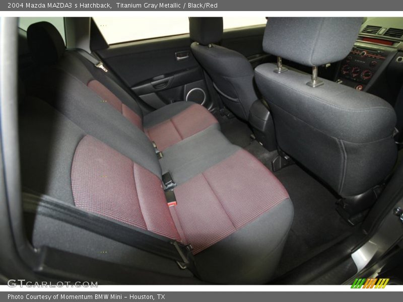 Titanium Gray Metallic / Black/Red 2004 Mazda MAZDA3 s Hatchback